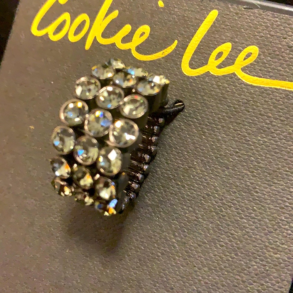 Cookie Lee Crystal Stretch Ring